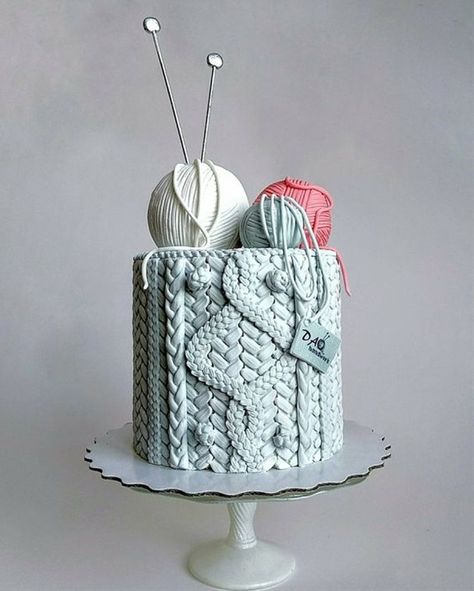 Knitting Cake, Knitting Circle, Torte Creative, Beautiful Cake Designs, Torte Cupcake, Cake Blog, God Mat, Crazy Cakes, Gorgeous Cakes