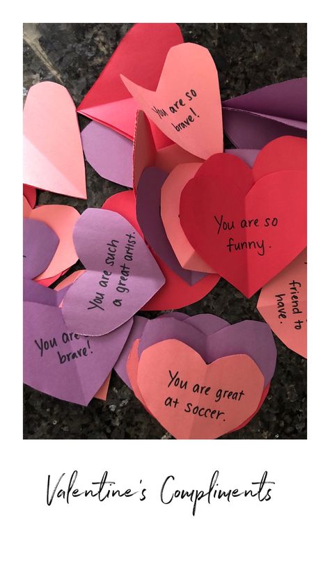 Compliments For Kids Valentines Day, Compliment Day Ideas, Compliments For Kids, Valentine's Day Gifts For Kids, Classroom Valentines Party, Relief Society Birthday, Fun Valentines Day Ideas, Classroom Valentines, Homeschool Projects