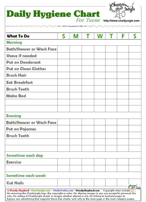 Personal Hygiene Worksheets, Hygiene Lessons, Hygiene Activities, Daily Hygiene, Teaching Life Skills, Living Skills, Life Skills Activities, Chart For Kids, Routine Chart