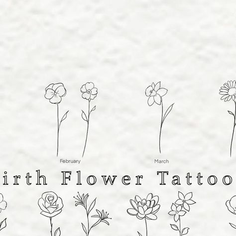 Birth Flower Finger Tattoo, Fine Line October Flower Tattoo, Fine Line Mum Tattoo, Fine Line Tattoo Birth Flower, Fine Line Birth Flowers, Fine Line Family Tattoo, Fine Line Tattoo For Kids, Birth Flower Fine Line Tattoo, Fine Line Birth Flower Tattoo