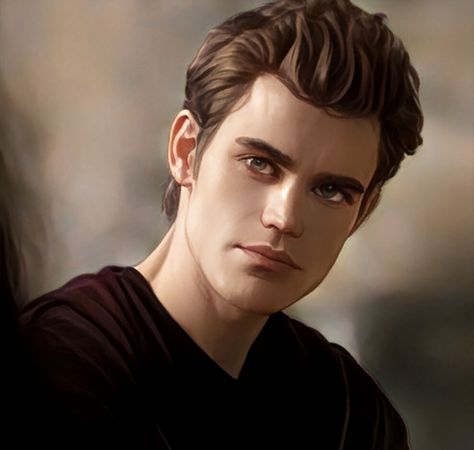 Vampire Drawings, Scrapbook Book, Paul Wesley, Stefan Salvatore, Vampire Diaries The Originals, Man Crush, Character Portraits, Face Claims, Vampire Diaries