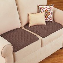 Tufted Support Padded Booster Cushion | Collections Etc. Olive Fabric, Sofa Recliner, Recliner Chair Covers, Recliner Cover, Washable Pads, Sofa Slipcovers, Loveseat Slipcovers, Cushion Sofa, Seat Protector