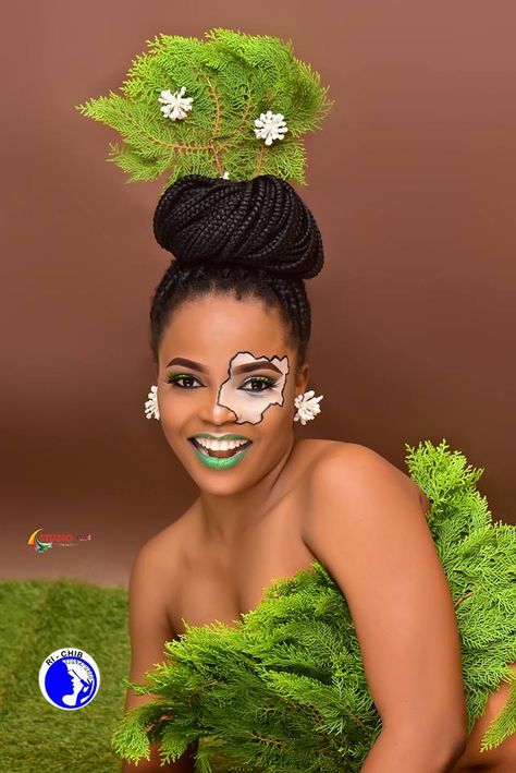 Chidinma Ezenwelu, Make-up Artist Celebrates Nigeria's Independence - Fashion - Nigeria Independence Photoshoot Ideas, Nigerian Photoshoot Ideas, Nigeria Independence, Nigerian Flag, Map Of Nigeria, Nigeria Flag, Health Business, Creative Photoshoot Ideas, Makeup Eye Looks