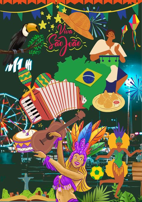 Brazilian carnival theme Digital art 🎭 print 🎡🪅🎪  #incredible#country#brazil#carnival#theme#culture#tradition🎉💃🥘🎡🎠🎢 Brazil Game, Brazilian Culture, Homecoming Floats, Brazilian Carnival, Brazil Culture, Brazil Art, Brazil Carnival, Carnival Theme, Stick Art