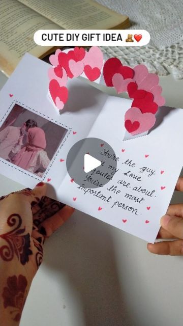 Mansha | Art & Handmade gifts🌷 on Instagram: "We should stick together ❤️ . . . . #trendingreels #giftideas #diyideas #diyreels #giftforhim #giftforher #diygifts #aestheticgifts #handmadegifts  Diy gifts, gift ideas, gift for her, gift for him, aesthetic gifts, diy ideas, handmade gifts, easy diy" Diy Card For Girlfriend, Diy Gift Box Ideas How To Make, Card Ideas For Girlfriend, Him Aesthetic, Handmade Gifts For Girlfriend, Aesthetic Gifts, Boyfriend Crafts, Handmade Birthday Gifts