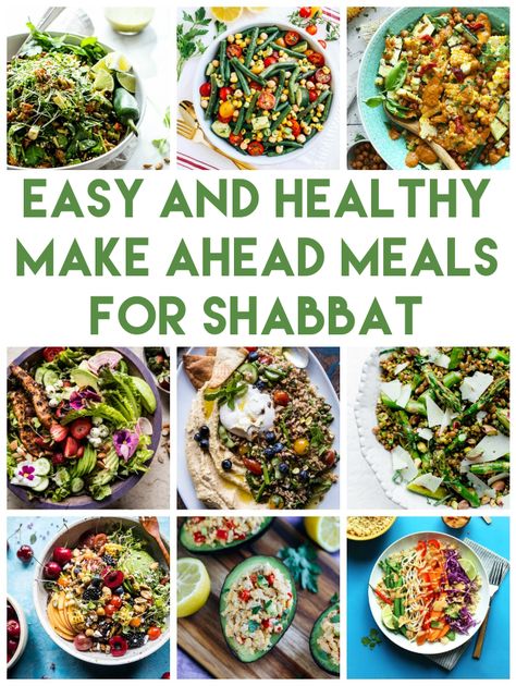 Lots of ideas for healthy Shabbat meals that you make ahead of time and serve later. Lots vegetarian and gluten free ideas too! | Land of Honey Kosher Recipes Shabbat, Shabbat Dinner Ideas, Shabbat Dinner Recipes, Dinner Ideas Vegetarian, Shabbat Recipes, Jewish Holiday Recipes, Kosher Cooking, Jewish Cuisine, Shabbat Dinner