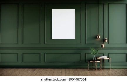 Forest Green Panelling, Green Wall Molding, Green Molding Wall, Dark Green Wood Paneling, Dark Green Wainscoting, Dark Green Panelling, Green Wall Panelling, Picture Frame Molding Bedroom, Dark Green Room