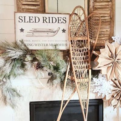 THE HOLIDAY HOUSE | Shop Sales Events Antique Farmhouse Farmhouse Design Plans, The Holiday House, Sled Decor, Sled Ride, Seasonal Wall Decor, Wooden Wall Signs, Unique Farmhouse, Floral Wall Art Canvases, Ski Lodge