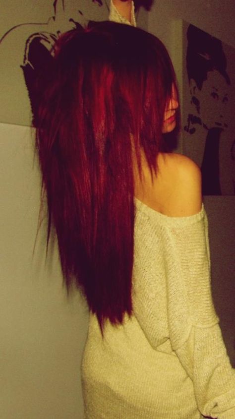 Gee, if only my hair was this long & red. Beauty <3 Emo Scene Hair, Scene Girl, Dyed Red Hair, Emo Hair, Pretty Hair Color, Scene Hair, Hair Clothes, Dye My Hair, Hair Inspo Color