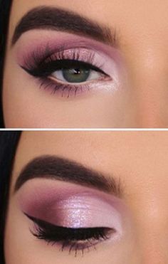 Pink Mauve Eye Makeup, Nails For Mauve Dress, Soft Purple Eye Makeup Wedding, Purple Dress Eye Makeup, Bridesmaid Makeup Purple, Purple Makeup Eyes, Purple Dress Makeup Ideas, Purple Bridal Makeup, Makeup With Purple Dress