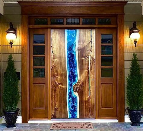 Featured in Epoxy Bank on #instagram and so much more done by many creative minds. (Not ours) Lowes Live Edge, Seni Resin, Barn Door In House, Wood Resin Table, Epoxy Wood Table, Resin Design, Resin Furniture, Epoxy Resin Wood, Diy Resin Art