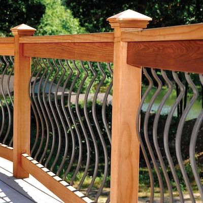 Deckorators 3/16-in x 1-in x 32-1/4-in Bronze Aluminum Deck Baluster (5-Pack) in the Deck Balusters department at Lowes.com Click Logo, Aluminum Balusters, Metal Balusters, Deck Balusters, Deck Spindles, Deck Railing Design, Wood Balusters, Railings Outdoor, Patio Deck Designs