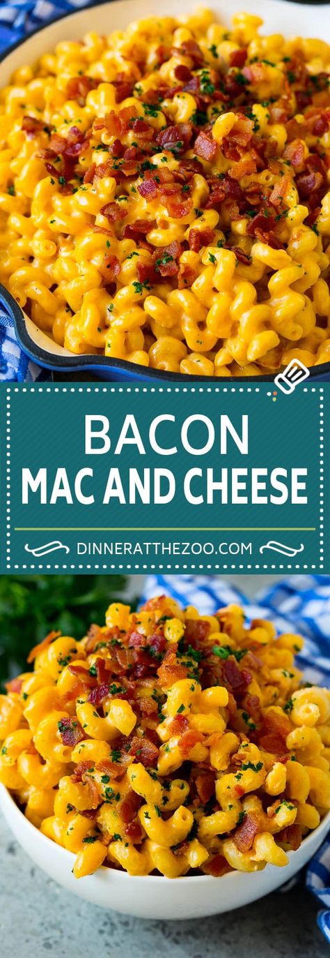 Mac And Cheese Rezept, Easy Dinner Options, Bacon Mac And Cheese, Macaroni Recipes, Snacks Appetizers, Best Mac And Cheese, Cheese Baked, Meal Prep Plans, Mac Cheese Recipes