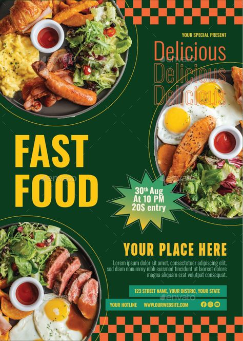 Fast Food Sale Flyer Food Sale Flyer, Food Fast, Sale Flyer, Psd Files, Glass Design, Flyer Design, Design Templates, Template Design, Poster Design