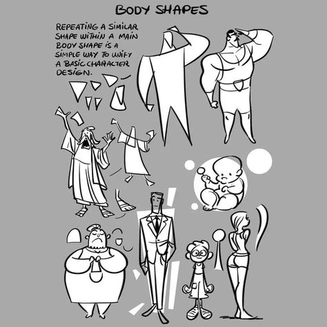 Griz and Norm: Body Shapes Normand Lemay, Griz And Norm, Animation Mentor, Character Design Tips, Tuesday Tips, Character Design Cartoon, Comic Tutorial, Art Advice, Gesture Drawing