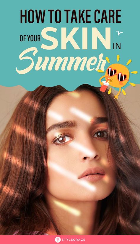 How To Take Care Of Your Skin In Summer: You eventually end up with excessive sebum around the T-zone, itchy rashes, sunburn, and premature signs of aging. This is why you need a proper skin care routine as your first line of defense. #Skincare #SkincareTips #Summer #Summer2020 Skin Care In Summer, Summer Skin Care, Skin Glow Tips, Proper Skin Care Routine, Summer Skin Care Tips, Tighten Facial Skin, Summer Beauty Tips, Summer Skincare Routine, Gorgeous Skin