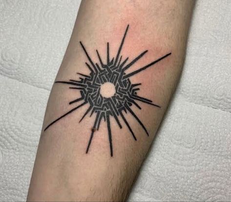 Outerwilds Tattoo, Outer Wilds Tattoo, Wild Tattoo, Gaming Tattoo, Space Tattoo, Old Tattoos, Time Tattoos, Tattoos Ideas, Body Modifications