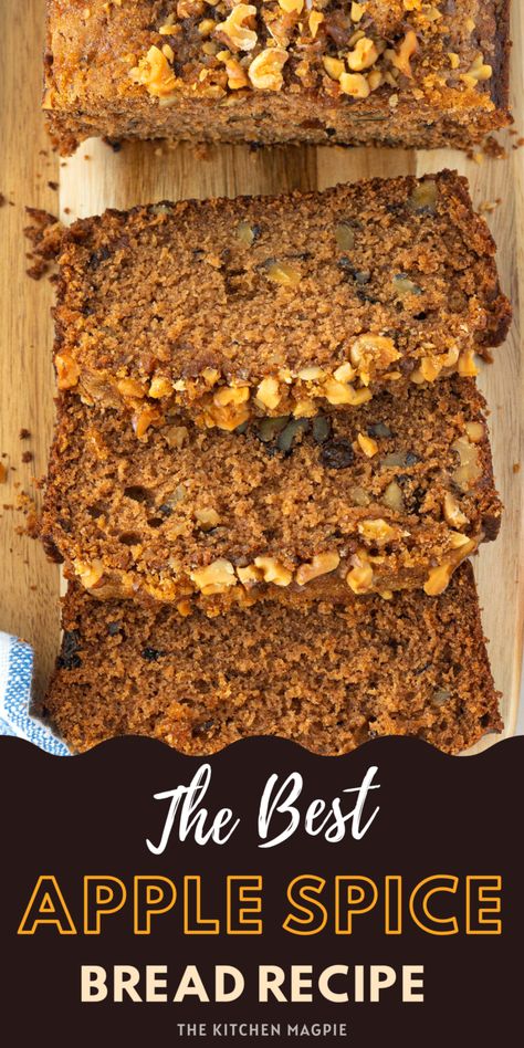 Apple Spice Bread, Spice Bread Recipe, Recipe Using Applesauce, Buttermilk Banana Bread, Spiced Applesauce, Applesauce Bread, Spice Bread, Apple Recipes Easy, Walnut Recipes