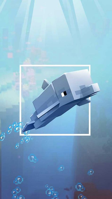 Minecraft Dolphin, House Ideas Minecraft, Minecraft Sheep, Mobs Minecraft, Minecraft Wolf, Minecraft House Ideas, Build Minecraft, Funny Minecraft Videos, Minecraft Fanart