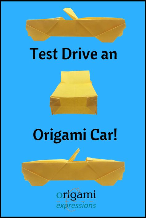 Want to fold an origami car? Click for more information about this easy origami car model, including origami car instructions, tips for making an origami car, and paper suggestions. | origami car tutorial how to make | origami car art | origami car diy | origami car easy | #origami #paperfolding #origamicar #paperart via @origami_express Paper Car Origami, Car Origami, Origami Car, 3d Film, Origami Tutorials, Homeschool Crafts, Car Diy, How To Make Origami, Wood Walls