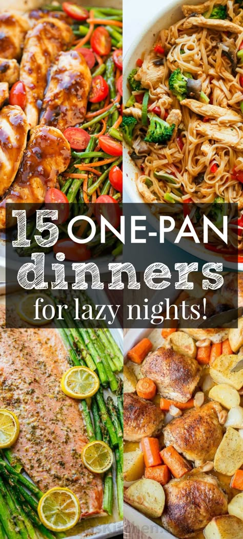 15 One Pot Meals For Lazy Nights (recipes) One Pan Recipes, Pan Dinner Recipes, One Pan Dinners, Get You, For Dinner, One Pan Dinner, One Pot Dinners, Xmas Dinner, Pan Dinners