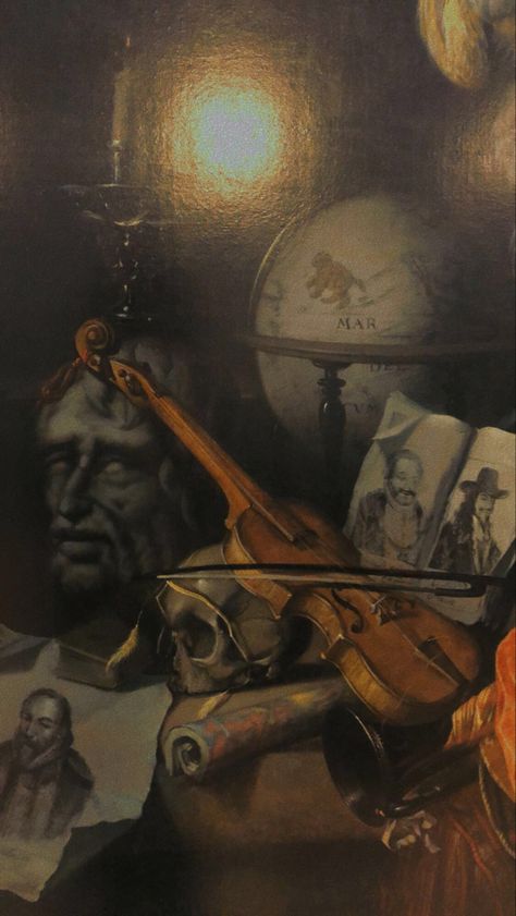 Classical Musical Aesthetic, Violin Painting Aesthetic, Classic Violin Aesthetic, Dark Violin Aesthetic, Violin Dark Academia, Old Aesthetic Paintings, Classical Music Aesthetic Art, Aesthetic Violin Wallpaper, Orchestral Aesthetic