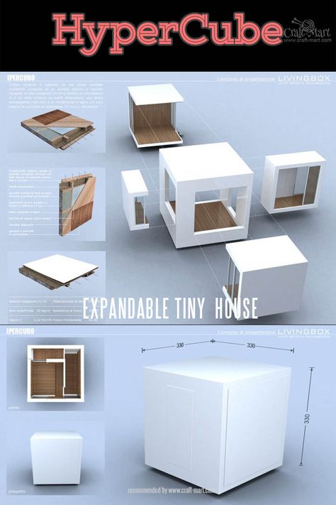 Movable House, Folding House, Tiny House Designs, Mobile Architecture, Pre Fab Tiny House, Modular Housing, Compact House, Micro House, Casa Container