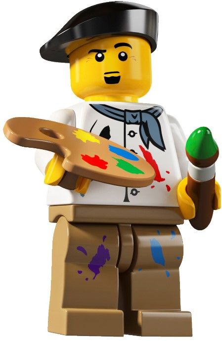 A Collectable Minifigures set released in 2011. Lego Painting, Lego Portrait, Lego Therapy, Lego Shirts, Lego Coloring Pages, Lego Universe, Lego Custom Minifigures, Lego People, Lego Minifigs