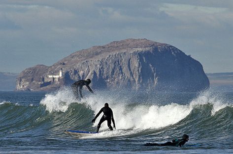 Surfing In Belhaven Bay | © Walter Baxter/Geograph Best Surfing Spots, Salt Air, Surf Life, Scottish Highlands, Scotland Travel, Travel Aesthetic, United Kingdom, Edinburgh, Scotland