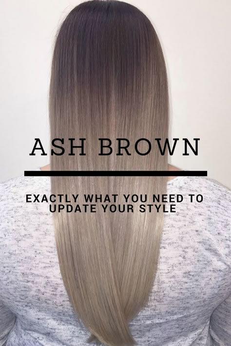 Ash brown hair colors, with their smoky and cool green, blue, and grey undertones, let you upgrade your brown locks in a subtle, stylish way. Let’s see our ideas! #haircolor #ashbrown Ash Brown Hair Colors, Hair Color 2017, Ash Brown Hair Color, Ash Hair, Ash Brown Hair, Ash Hair Color, Cool Green, Brown Hair Balayage, Ash Brown