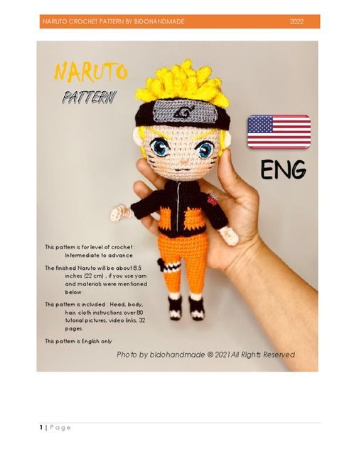 Scribd is the world's largest social reading and publishing site. Naruto Crochet Pattern Free, Naruto Crochet Pattern, Crochet Yarn, Free Crochet Pattern, Crochet Pattern, Free Pattern, Naruto, Free Download, Crochet Patterns