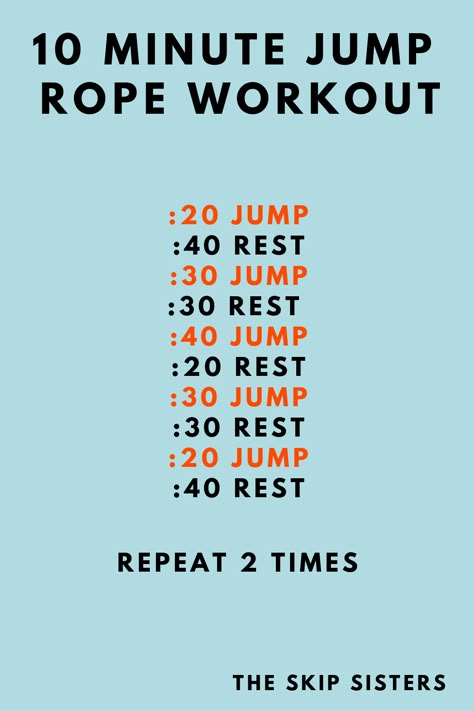 This 10 minute workout is PERFECT for beginners. Gain confidence with your jump rope with this short, effective workout! Build up to longer jumps and shorter rest. #jumprope #jumpropeworkout #femaleworkout #fitnessideas #workoutideas Jump Rope Exercise For Beginners, Skipping Workout For Beginners, Jumping Rope For Beginners, 10 Minute Workout For Beginners, Jumping Rope Beginner, Jumping Rope Workout For Beginners, Jump Rope Beginner, Jump Rope Challenge Beginner, Skipping Rope Workout Beginner