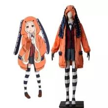 Runa Yomozuki Cosplay, Kakegurui Cosplay, Anime Kakegurui, Orange Jacket, Anime Costumes, Cosplay Outfits, Women's Costumes, Halloween Costumes Women, Costumes For Women