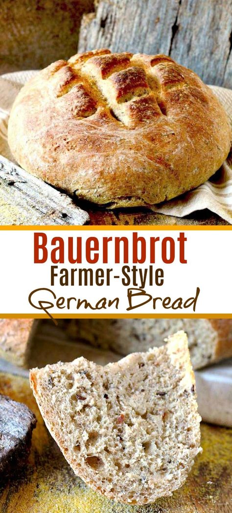 German Farmers Bread, Bread Recipes Rye, Kneaded Bread Recipe, Rye Bread In Dutch Oven, Caraway Seed Bread, Best Rye Bread Recipe, German Sourdough Bread, Homemade Rye Bread Recipes, Dutch Oven Rye Bread