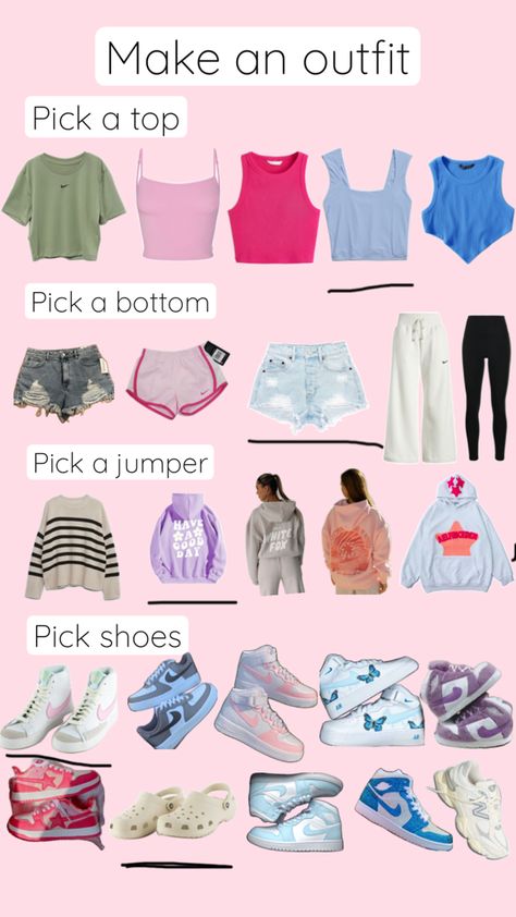 Make An Outfit Tiktok Game, Soccer Mom Outfit Spirit Week, Pick An Outfit, Cute Travel Outfits, Make An Outfit, Choices Game, Trendy Outfit Ideas, Stylish Summer Outfits, Casual Preppy Outfits