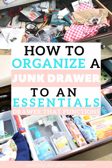 How To Organize Kitchen Junk Drawer To An Essential Drawer Organize Junk Drawer, Kitchen Junk Drawer, Junk Drawer Organizing, Lysol Wipes, Organize Kitchen, Organizational Ideas, Organize Your Kitchen, Money Saving Mom, Organizing Systems