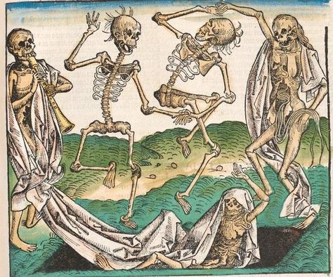 Dance Macabre Hans Holbein, Momento Mori, Skeleton Art, Medieval Art, Photo Images, Skull And Bones, Samhain, Western Art, Memento Mori