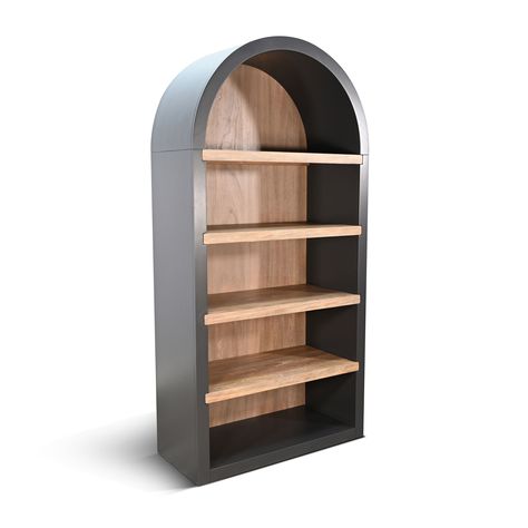 Sunny Designs Logan Arched Bookcase - Bed Bath & Beyond - 41280889 Arched Bookcase, Contemporary Bookcase, Bookcase Bed, Bookcase Design, Standing Shelves, Wood Bookcase, Mattress Store, Furniture Outlet, Outlet Store