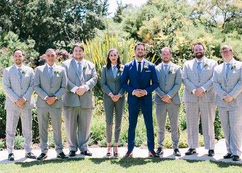 Groomsmaid Suit, Girl Best Man Outfit Wedding, Groomslady Attire, Woman Groomsman Outfit, Mixed Gender Grooms Party, Groomsmaid Outfit, Man Of Honor Attire, Women Groomsmen Outfits, Female Groomsman Attire