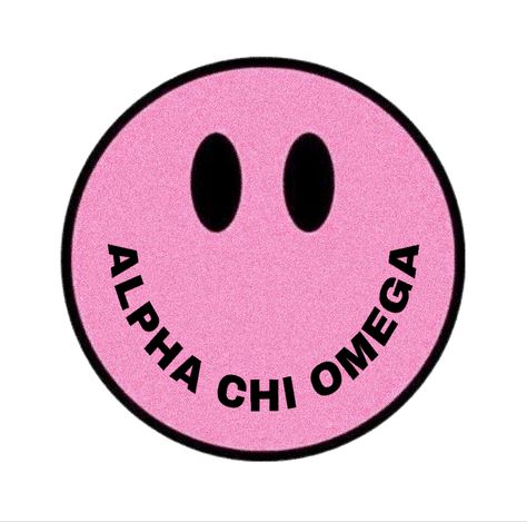 Smiley Face Sorority Canvas, Alpha Chi Omega Canvas Painting, Smiley Face Bid Day, Axid Canvas, Chi Omega Paintings, Alpha Chi Omega Graphic, Axo Canvas, Alpha Chi Omega Canvas, Chi Omega Canvas