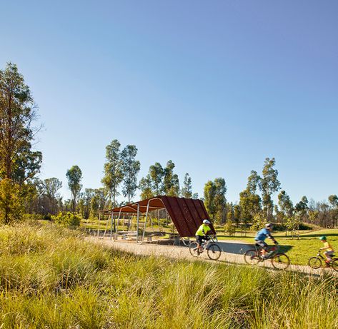 Wylde Mountain Bike Trail by GroupGSA « Landscape Architecture Platform | Landezine Wooded Landscaping, Bike Trail, Path Design, Park Landscape, Mountain Park, Park Trails, Landscape Architecture Design, Bike Path, Mountain Bike Trails