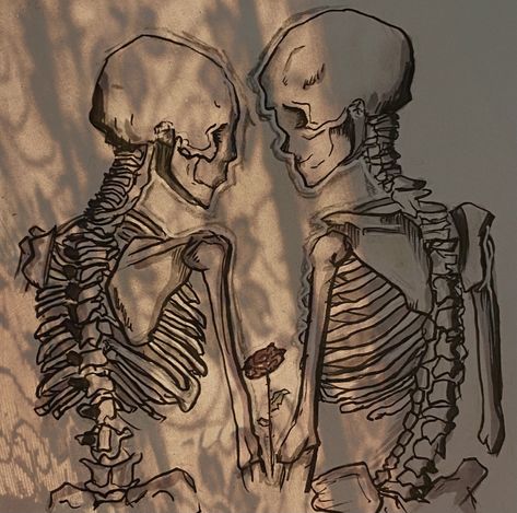 •*.♡ ︎Soft hearts, electric souls ♡︎.*• Soul Drawing Sketch, Skeleton Widget, Skeleton Sketch, Skeleton Artwork, Skeleton Drawings, Grunge Pictures, Arte Punk, Indie Drawings, Inspiration Painting