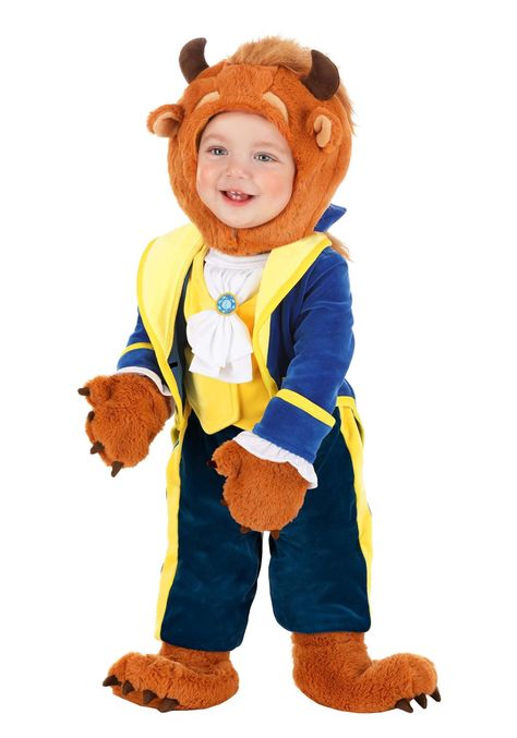 PRICES MAY VARY. Size: 12/18 Months COSTUME INCLUDES: This Disney's Beauty and the Beast Infant Beast Costume includes a jacket with attached vest and jabot, pants, a Beast hood, a pair of mitts, and a pair of booties. FROM FUN COSTUMES: We're all about Halloween costumes and we're very excited to team up with Disney to make outfits for characters from their cherished animated features. Disney's Beauty and the Beast is a favorite of all, and now your baby can join in on the fun with this infant Baby Beast Costume, Outfits For Characters, The Beast Costume, Enchanted Halloween, Make Outfits, Disney Beast, Beauty And The Beast Costume, Yellow Gloves, Fun Costumes