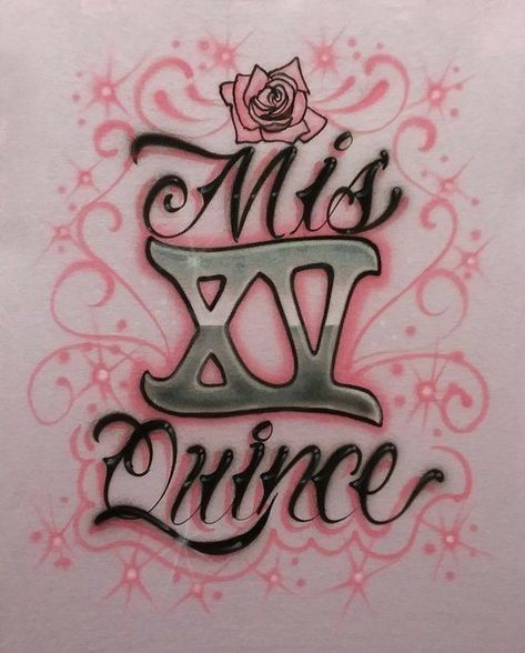 Quince Shirts, Spray Paint Shirt, Beauty And The Beast Quince, Sweet 15 Party Ideas Quinceanera, Sweet 15 Party Ideas, Quinceanera Nails, Surprise Dance, Name Decorations, Quince Decorations