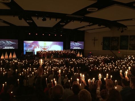 Candlelight Christmas Eve Service at Southeast Christian Church in Parker, Colorado. Candlelight Christmas Service, Candlelight Service, Christmas Eve Service, Christmas Service, Christian Church, Bedroom Aesthetic, Fruit Cake, Heavenly Father, Christmas Eve