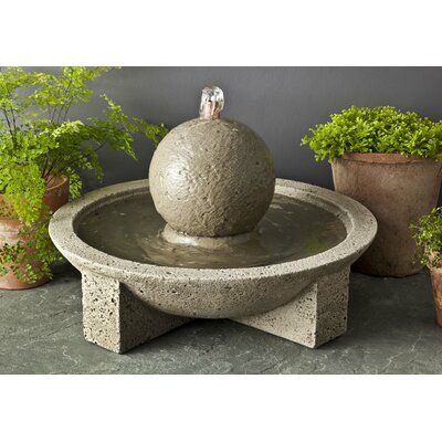 Sphere Fountain, Table Fountain, Concrete Fountains, Fountain Garden, Campania International, Solar Fountain, Tabletop Fountain, Stone Fountains, Fountain Feature