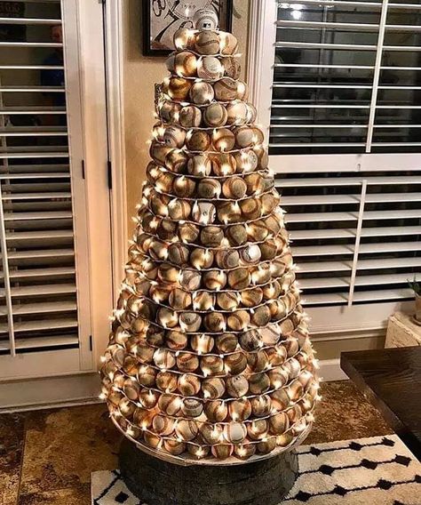 Sports Box Co. on Instagram: “That's one good looking tree 🎄⚾” Softball Christmas Tree, Baseball Christmas Tree, Coach Christmas, Softball Decorations, Baseball Christmas Ornaments, Softball Christmas, Types Of Christmas Trees, Baseball Christmas, Baseball Decor