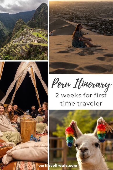 Looking for a fun, action-packed trip? 💃 Dive into our two weeks in Peru through the fascinating land of Incas! 🏟️ Explore ancient ruins, bustling cities, and unbelievable natural wonders 🏞️ Don't miss out on this bucket list experience! 📸 Visit our blog today! 😄 Peru And Bolivia Itinerary, Peru Itinerary 2 Weeks, Visit Peru, Peru Itinerary, Peru Trip, Peru Vacation, Peru Travel Guide, Group Trip, Lake Titicaca