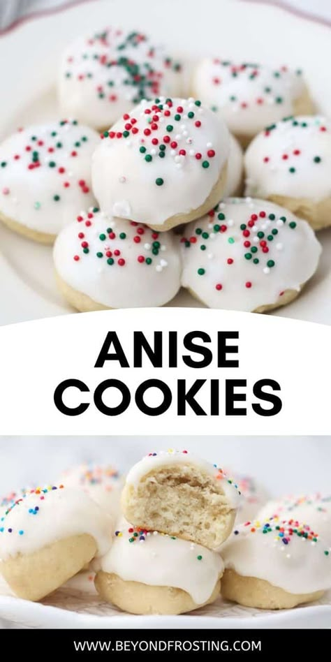 Christmas Anise Cookies, Anise Spritz Cookies, Italian Anise Cookies Recipes, Anise Cookies Christmas, Cookie Workshop, Anise Cookie Recipe, Anisette Cookies, Anise Extract, Italian Anise Cookies