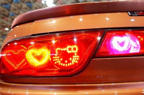 Hello Kitty Brake Lights Tail Lights, A Car, Graffiti, Hello Kitty, Kitty, On Twitter, Purple, Twitter, Pink